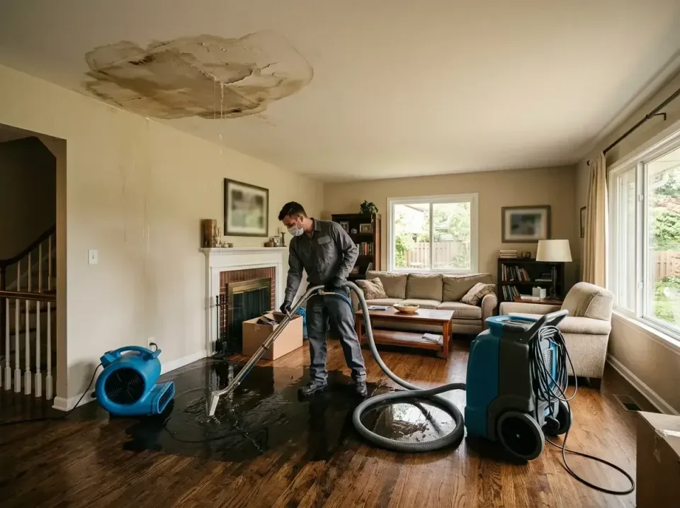 attic-pipe-burst-ceiling-drip-008 — frequently asked questions, Water Damage Restoration & Carpet Care in Steep Falls, ME